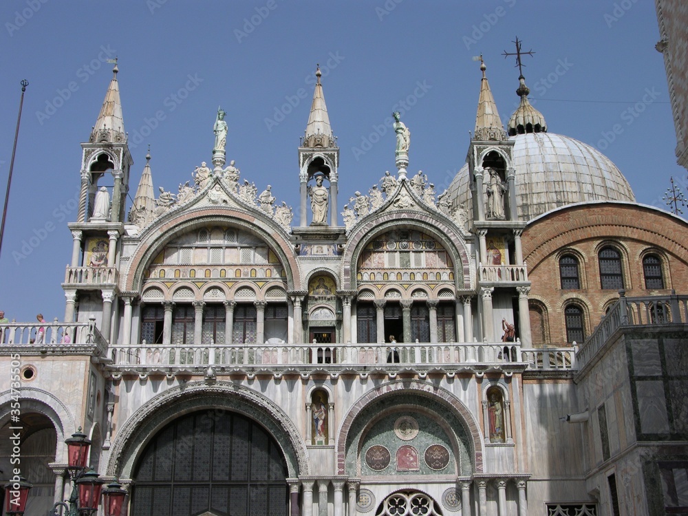 Venice, Italy, Basilica of San Marco, Detail with Dome