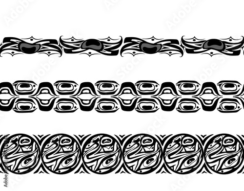 abstract background native north american set