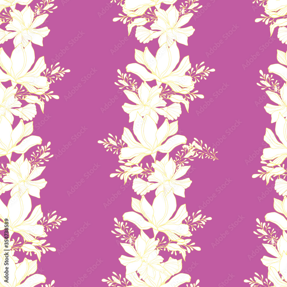 seamless floral pattern vector illustration