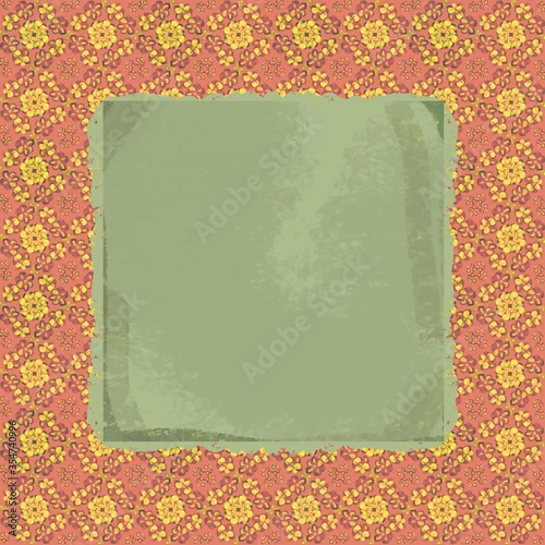 Vintage grungy frame texture