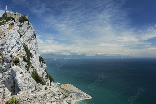 Views from Gibraltar (Great Britain). Monkeys.