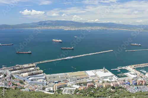 Views from Gibraltar (Great Britain). Monkeys.