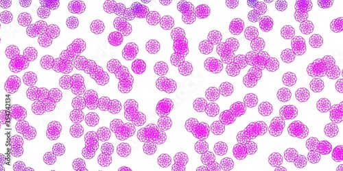 Light Purple vector background with random forms.