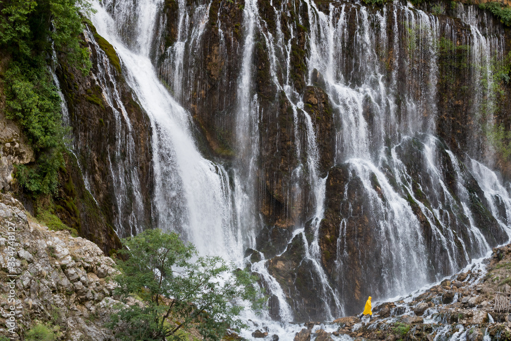 A large waterfall in Kayseri. Kupusbasi waterfall in Turkey A large waterfall in Kayseri. Kupusbasi waterfall in Turkey