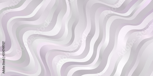Light Purple vector pattern with curved lines. Colorful illustration with curved lines. Pattern for ads, commercials.