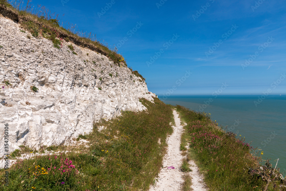 View at white cliffs of Dover, Great Britain