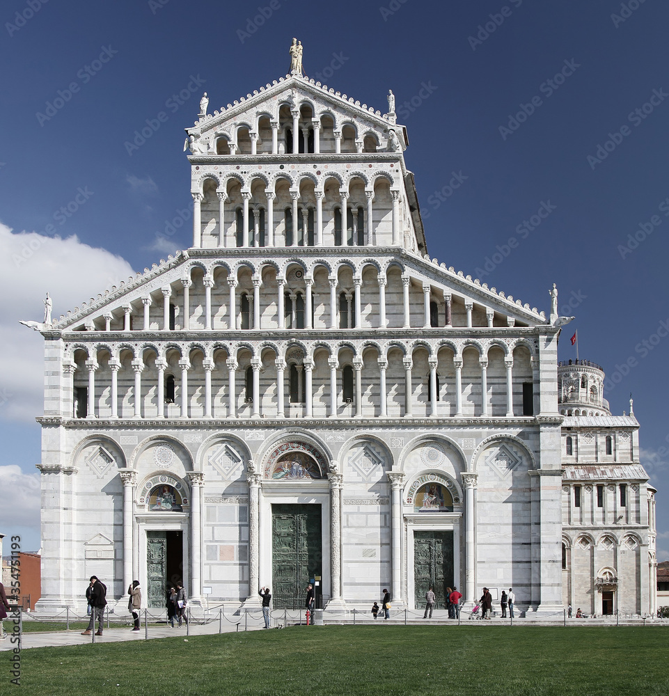Summer view of Pisa Cathedral. Italy.