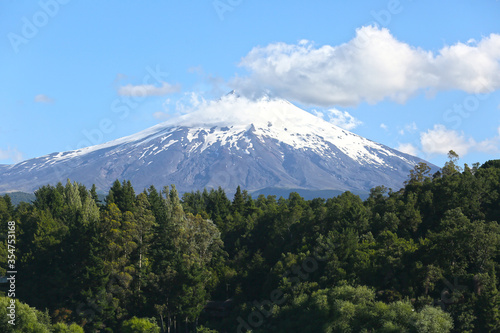 villa rica volcano in the city of Pucon  Chile