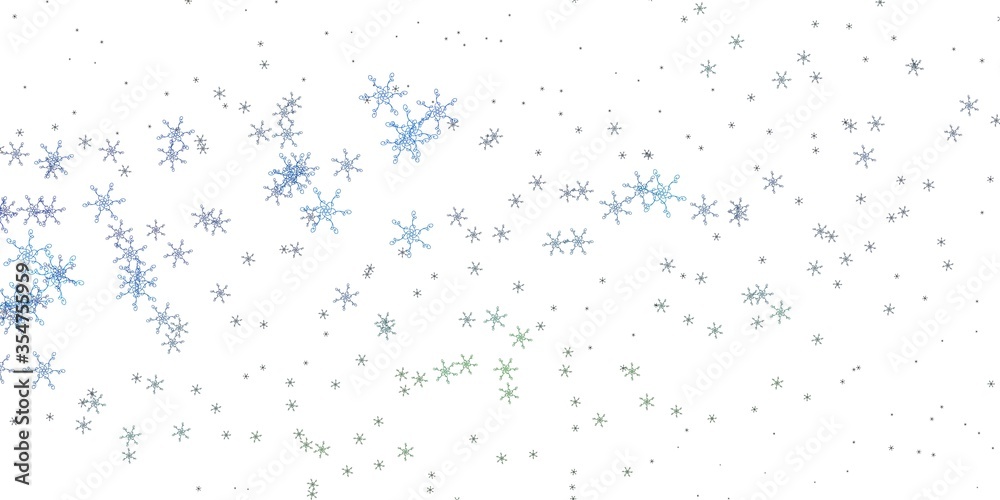 Light Blue, Green vector background with bows. Light Blue, Green vector background with bows.