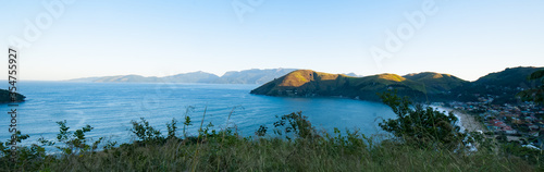 Mangaratiba beach and Ilha Grande, panoramic view