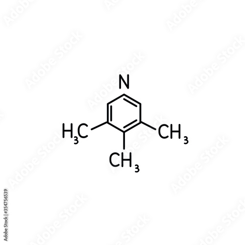 Simple chemistry formula and molecule of ethanol (alcohol) , molecular structure simple line icon vector illustration. Editable stroke. 