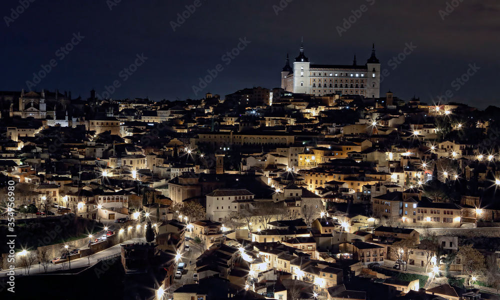 Panoramic view of the city of Toledo. Spain