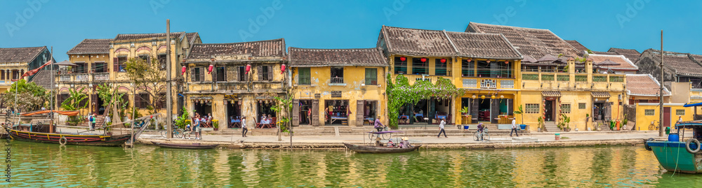 Buildings along Bach Dang st, Hoi An, Vietnam