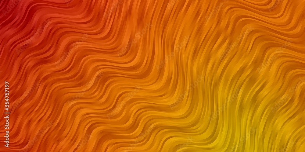 Light Red, Yellow vector texture with circular arc. Colorful illustration, which consists of curves. Best design for your ad, poster, banner. Light Red, Yellow vector texture with circular arc. Colorful illustration, which consists of curves. Best design for your ad, poster, banner.