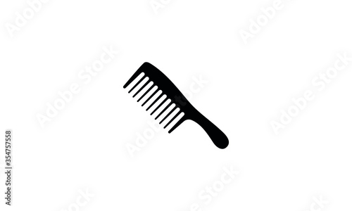 Comb vector icon. Hair fixing sign. Hairdresser symbol.
