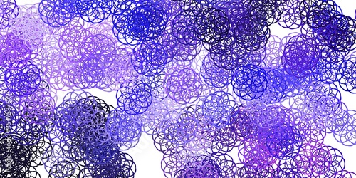 Light Purple vector background with random forms.