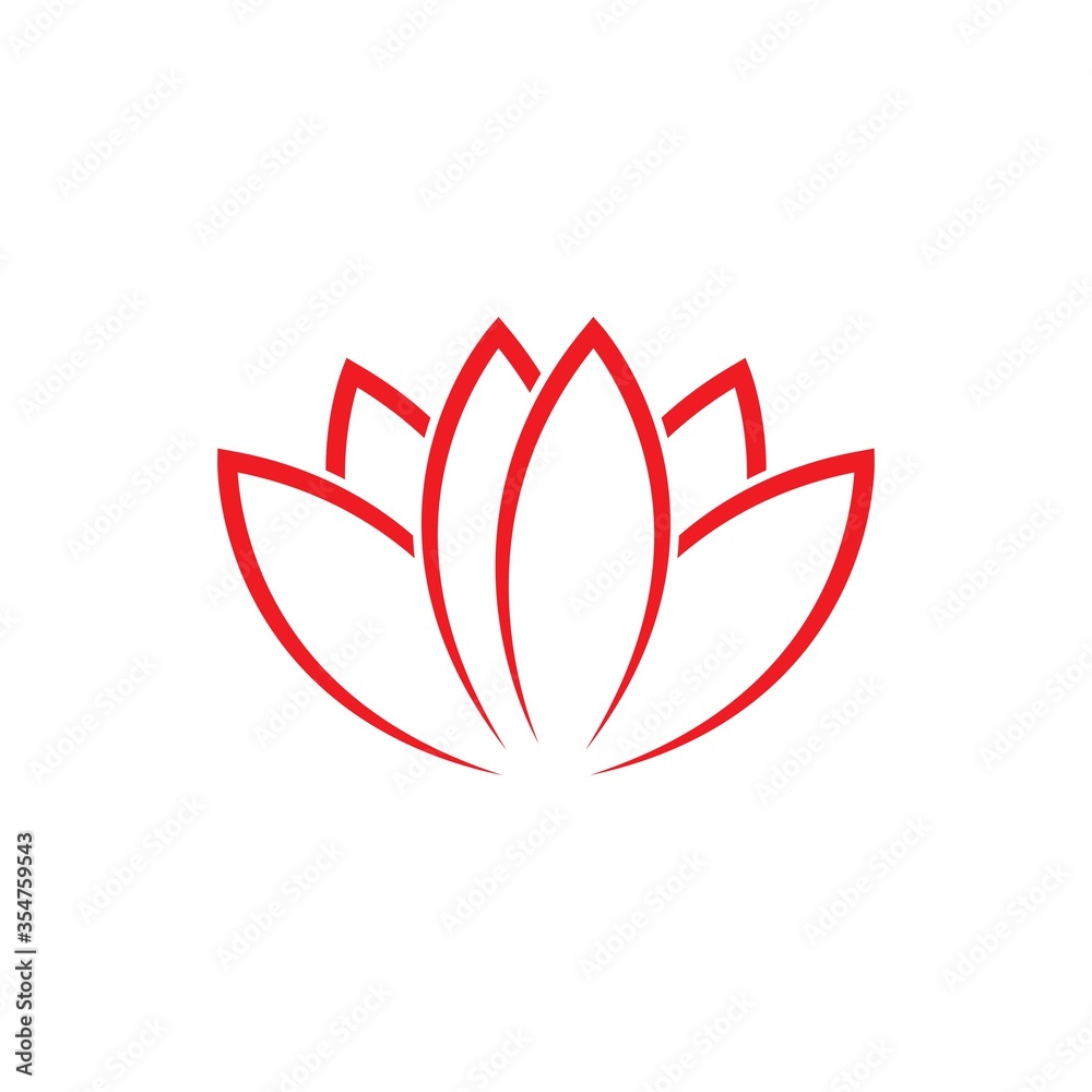 Fototapeta premium Lotus flower logo