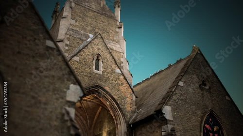 old holbeach cemetry stone chapel photo