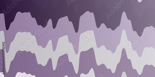 Light Purple vector texture with curves. Abstract illustration with bandy gradient lines. Pattern for websites, landing pages.