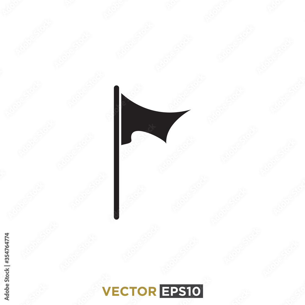 Flag Flat Icon Design Vector Flag Flat Icon Design Vector