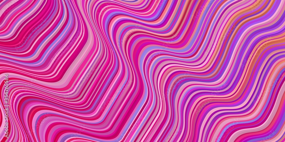 Light Pink, Red vector layout with wry lines. Abstract illustration with bandy gradient lines. Pattern for ads, commercials. Light Pink, Red vector layout with wry lines. Abstract illustration with bandy gradient lines. Pattern for ads, commercials.