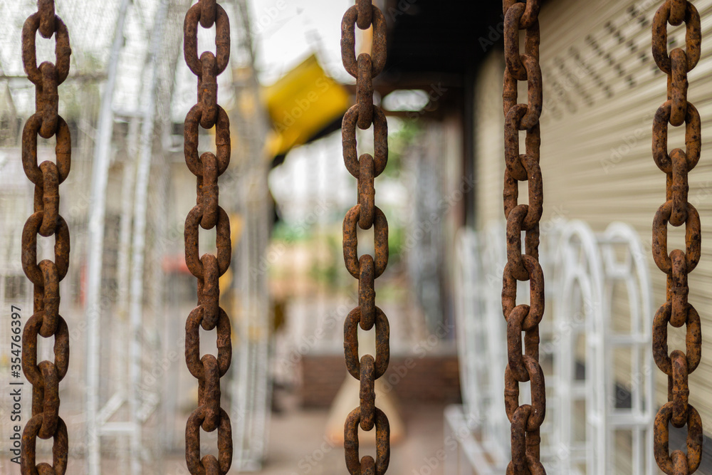 Rusty iron chain for making a background with the concept. Rusty iron chain for making a background with the concept.