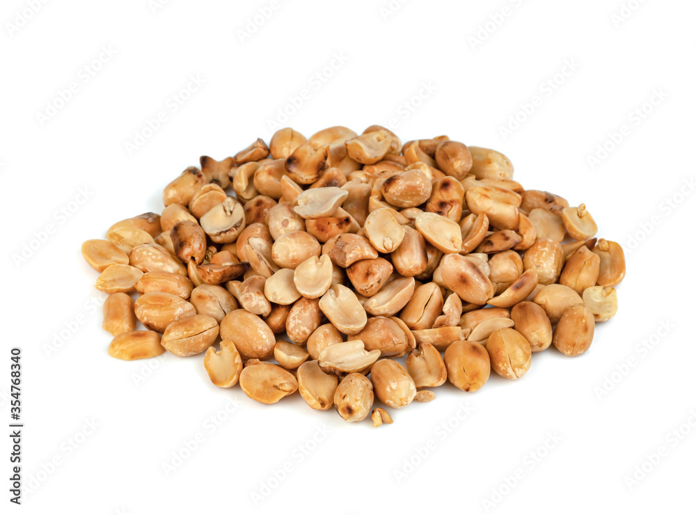 roasted peanuts isolated on white background roasted peanuts isolated on white background