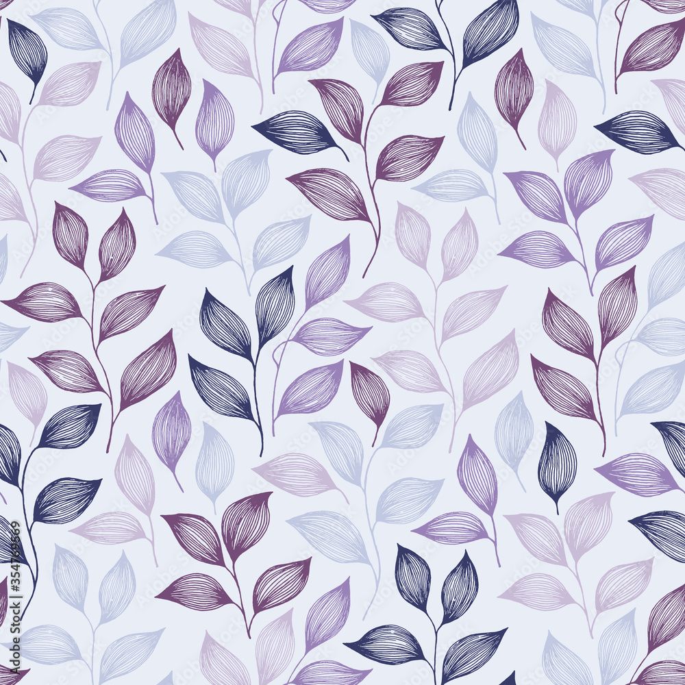 Wrapping tea leaves pattern seamless vector illustration. Wrapping tea leaves pattern seamless vector illustration.