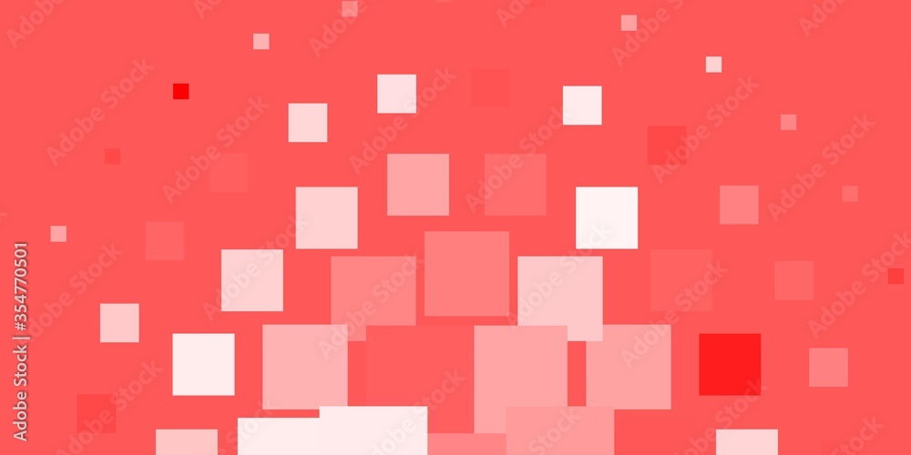 Fototapeta premium Light Red vector pattern in square style. Illustration with a set of gradient rectangles. Best design for your ad, poster, banner.