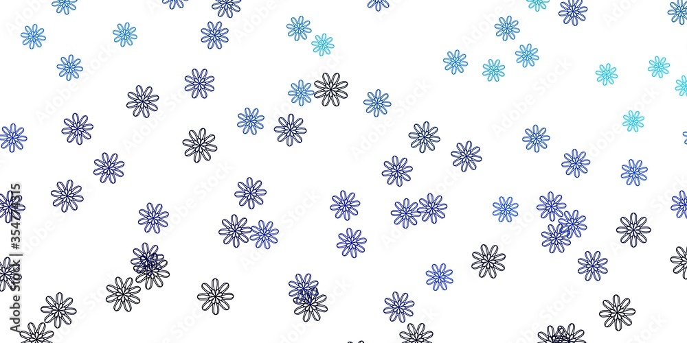Light Blue, Green vector natural artwork with flowers. Light Blue, Green vector natural artwork with flowers.