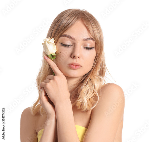 Beautiful young woman with ...