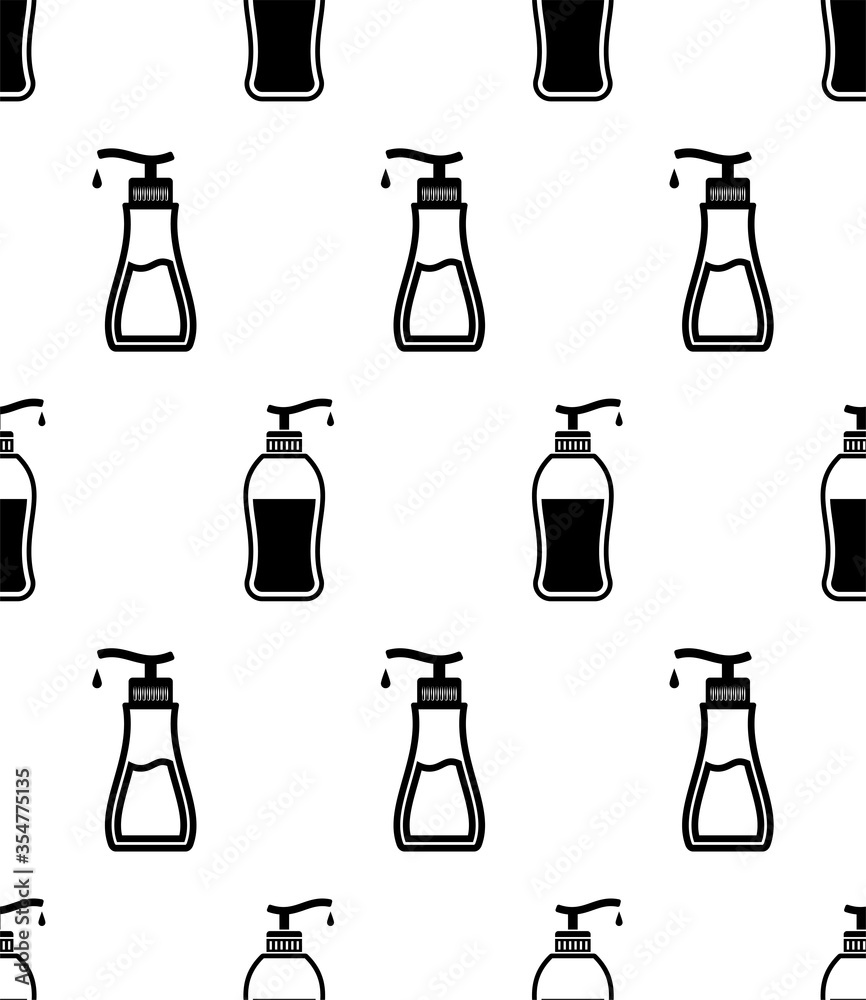 Lotion Bottle Icon Seamless Pattern Lotion Bottle Icon Seamless Pattern