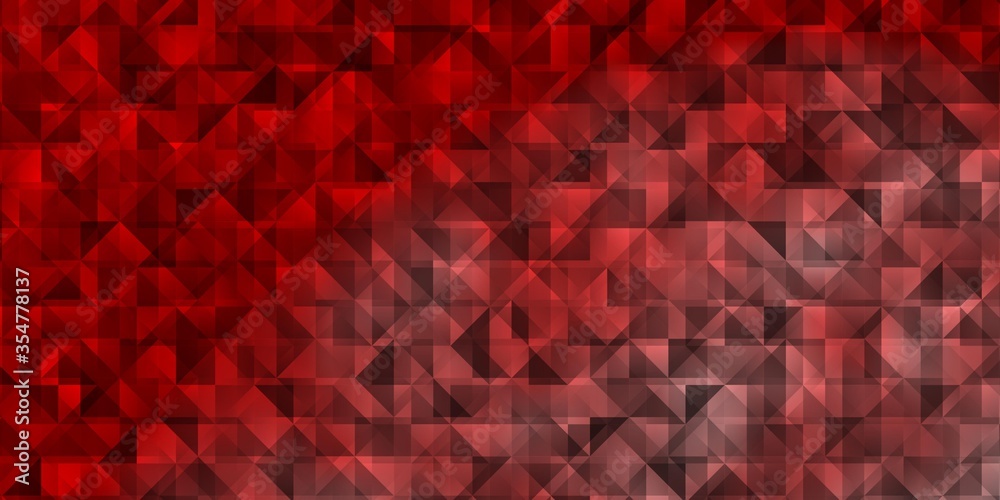 Light Red vector background with triangles.