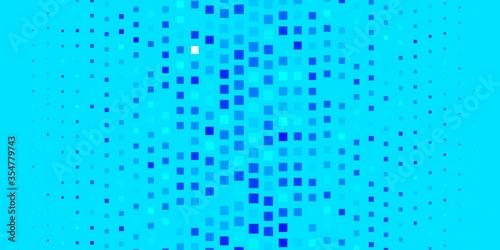 Light BLUE vector backdrop with rectangles. Colorful illustration with gradient rectangles and squares. Best design for your ad, poster, banner.