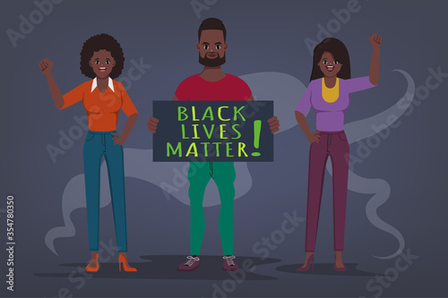 Black Lives Matter protest. Stop killing black people.