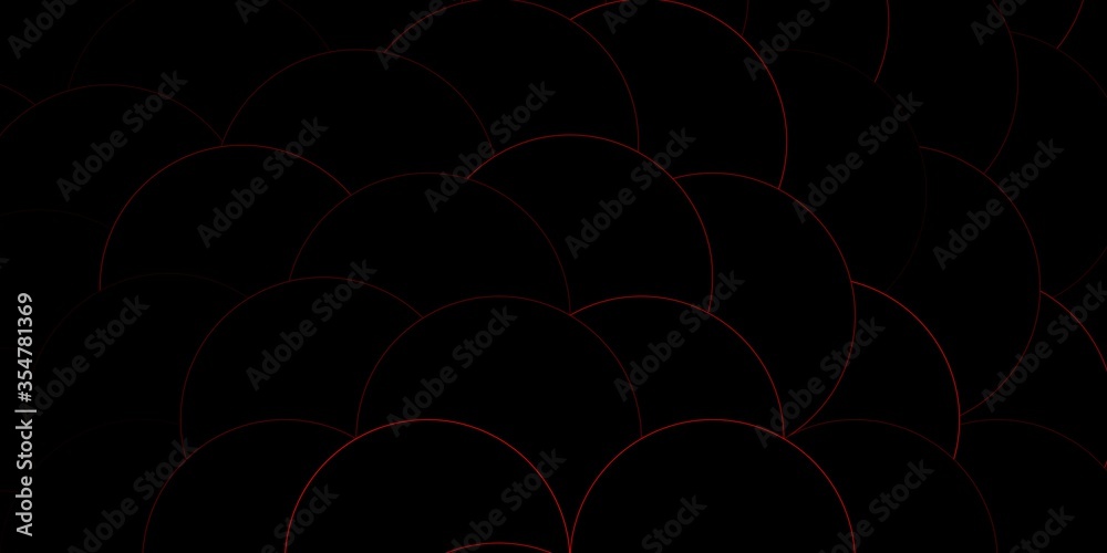 Dark Red vector pattern with spheres. Abstract illustration with colorful spots in nature style. New template for a brand book.