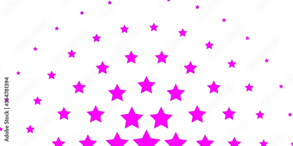 Light Pink vector texture with beautiful stars. Colorful illustration in abstract style with gradient stars. Pattern for wrapping gifts.