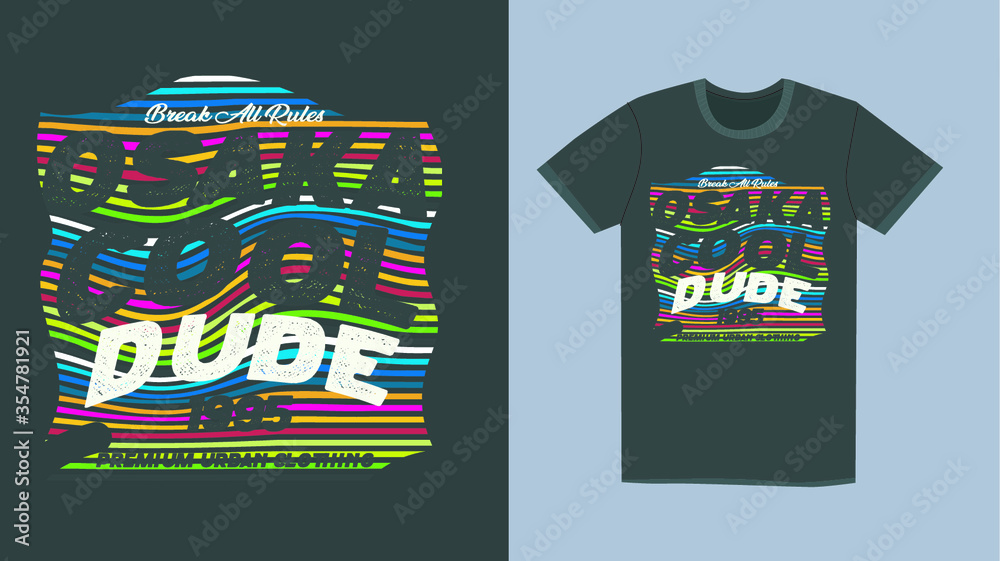 Fototapeta premium osaka cool dude,t-shirt design mens fashion vector