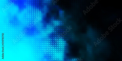 Dark BLUE vector layout with circle shapes. Modern abstract illustration with colorful circle shapes. Pattern for booklets, leaflets.