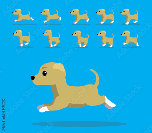 Animal Animation Sequence Dog Greyhound Cartoon Vector © bullet_chained