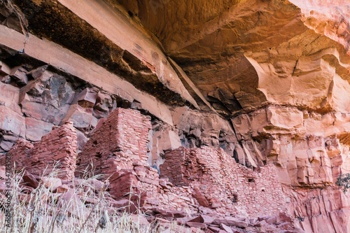 Ruins of Ancient Cliff Dwellings,Honanki Heritage Site, Sedona, Arizona, USA photo