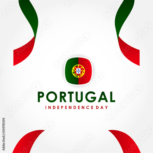 Portugal Independence Day Vector Design Illustration