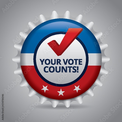 Your vote counts badge