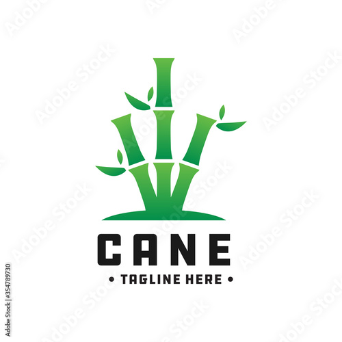 bamboo and cane green logo