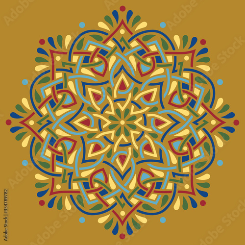 Mandala pattern color Stencil doodles sketch good mood