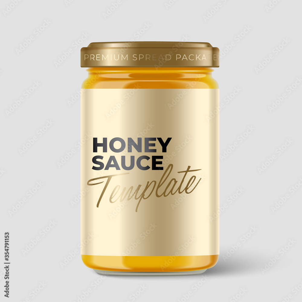 Jam Jar Collection : Premium glass container with label template ...