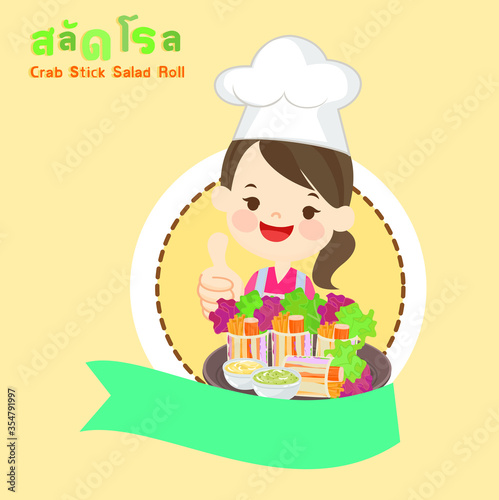 funny salad rolls