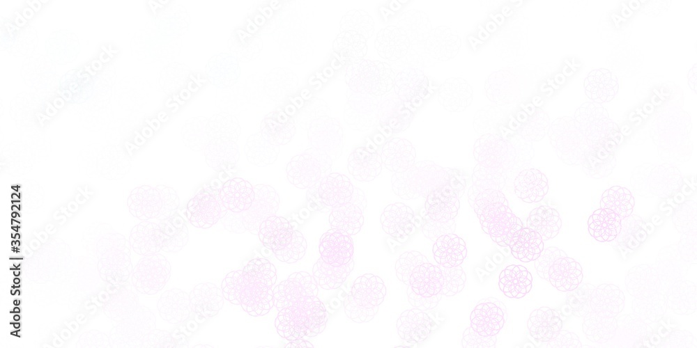 Light Pink, Yellow vector template with abstract forms.