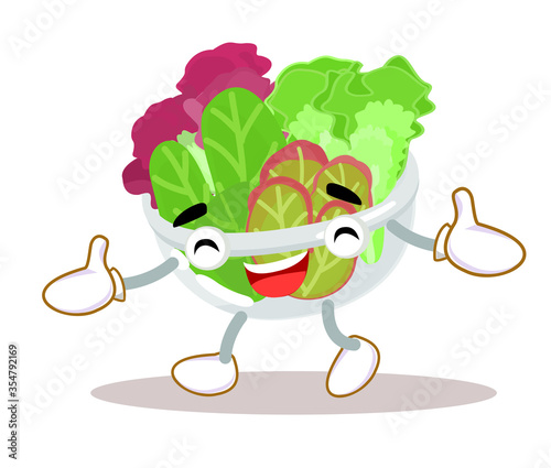 Salad vegetable in bowl