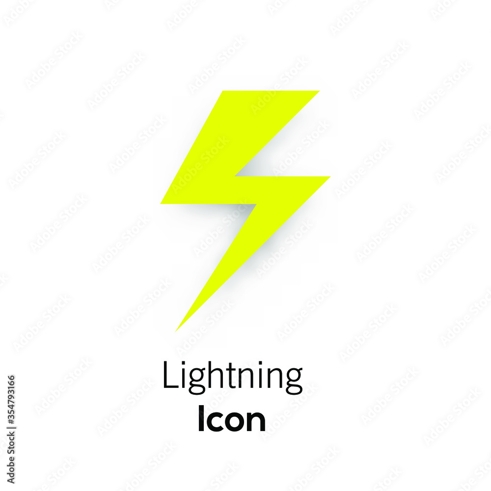 lightning icon vector illustration lightning icon vector illustration